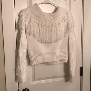 White off the shoulder Large sweater🤍🤍🤍